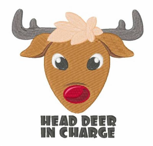 Picture of Head Deer Machine Embroidery Design