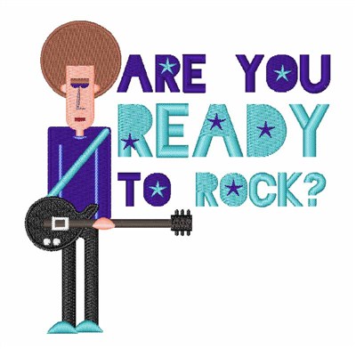 Ready To Rock Machine Embroidery Design