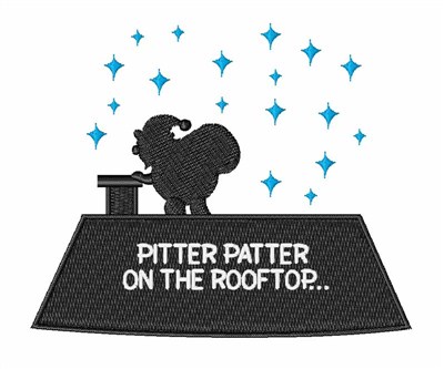 On The Rooftop Machine Embroidery Design