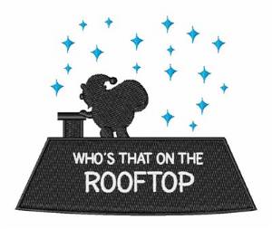 Picture of Whos On Rooftop Machine Embroidery Design