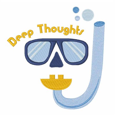 Deep Thoughts Machine Embroidery Design