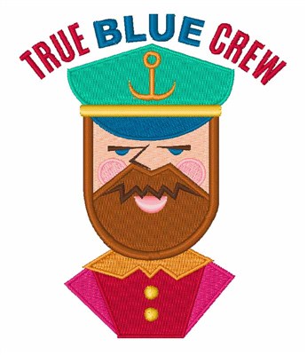 True Blue Crew Machine Embroidery Design