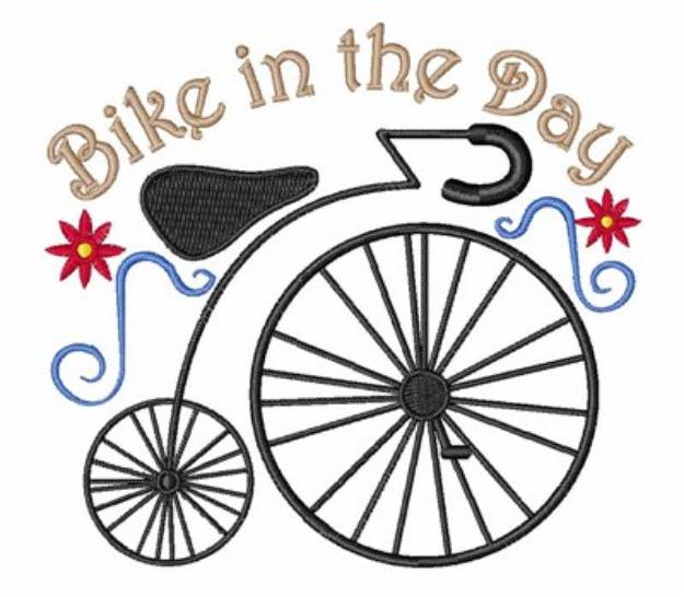 Picture of Bike In The Day Machine Embroidery Design