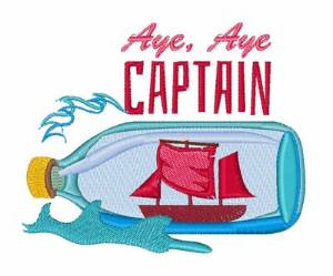 Picture of Aye Aye Captain Machine Embroidery Design