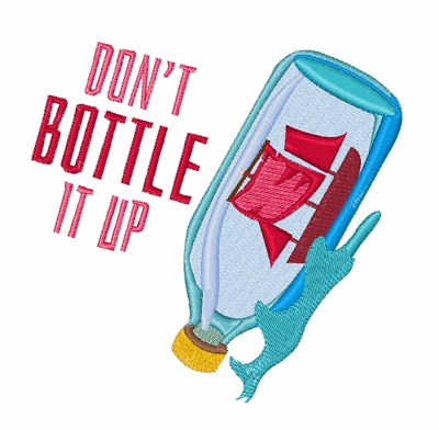 Bottle It Up Machine Embroidery Design