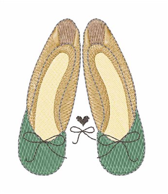 Slippers Machine Embroidery Design