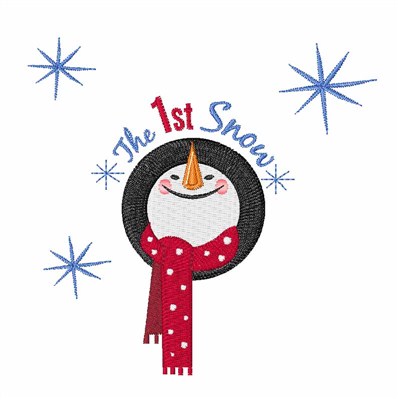 The 1st Snow Machine Embroidery Design