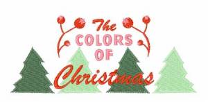 Picture of Colors Of Christmas Machine Embroidery Design