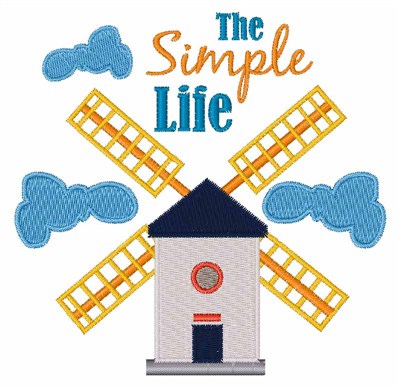 The Simple Life Machine Embroidery Design