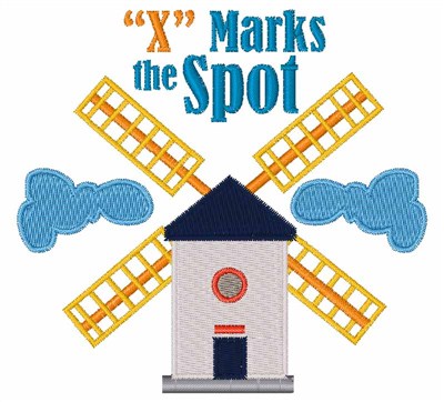 X Marks Spot Machine Embroidery Design