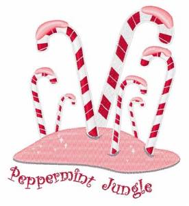Picture of Peppermint Jungle Machine Embroidery Design