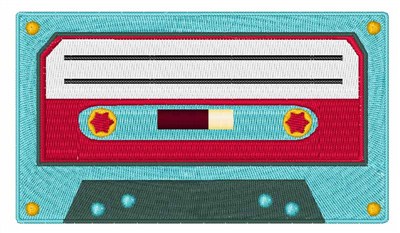 Cassette Tape Machine Embroidery Design