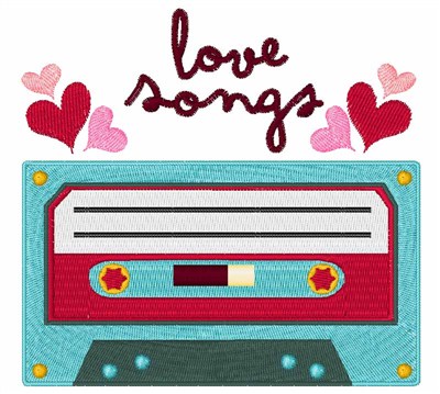 Love Songs Machine Embroidery Design
