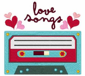 Picture of Love Songs Machine Embroidery Design