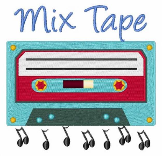 Picture of Mix Tape Machine Embroidery Design