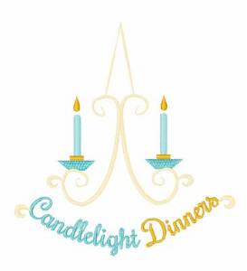 Picture of Candlelight Dinners Machine Embroidery Design
