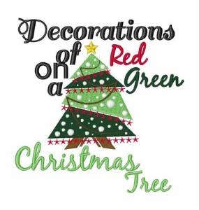 Picture of Christmas Decorations Machine Embroidery Design