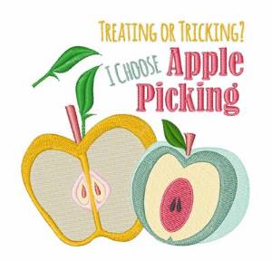Picture of Apple Picking Machine Embroidery Design