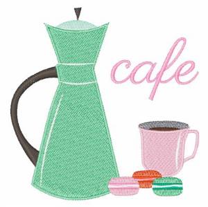 Picture of Cafe Machine Embroidery Design