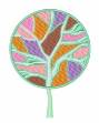 Picture of Colorful Tree Machine Embroidery Design