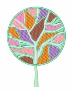 Picture of Colorful Tree Machine Embroidery Design