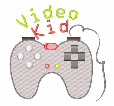 Video Kid Machine Embroidery Design