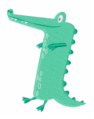 Funny Crocodile Machine Embroidery Design