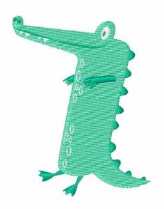 Picture of Funny Crocodile Machine Embroidery Design