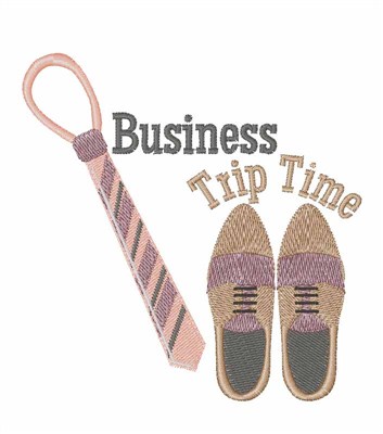 Business Trip Machine Embroidery Design