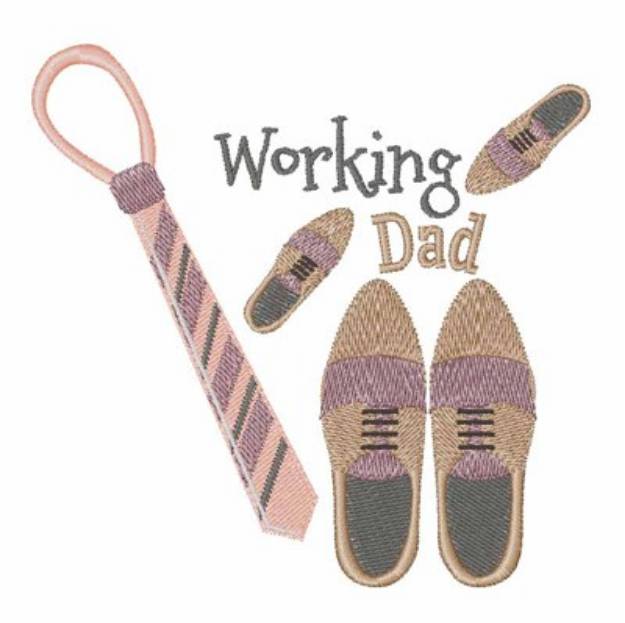 Picture of Working Dad Machine Embroidery Design