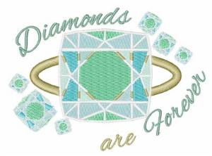 Picture of Diamonds Are Forever Machine Embroidery Design