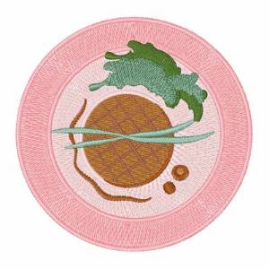 Picture of Plate Of Food Machine Embroidery Design