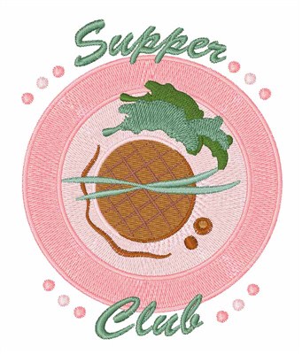 Supper Club Machine Embroidery Design