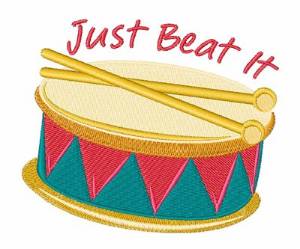 Picture of Just Beat It Machine Embroidery Design
