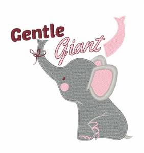 Picture of Gentle Giant Machine Embroidery Design