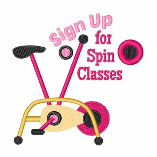 Picture of Spin Classes Machine Embroidery Design