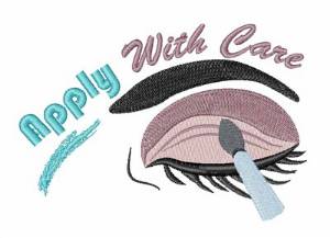 Picture of Apply With Care Machine Embroidery Design