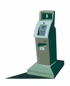 Picture of ATM Machine Machine Embroidery Design