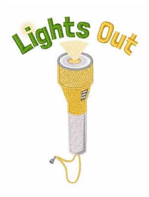 Lights Out Machine Embroidery Design