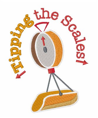 Tipping The Scales Machine Embroidery Design