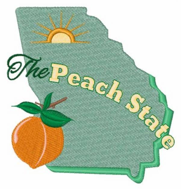 Picture of Peach State Machine Embroidery Design