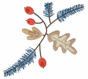 Picture of Holiday Foliage Machine Embroidery Design