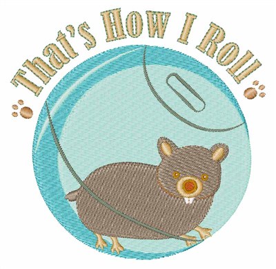 How I Roll Machine Embroidery Design
