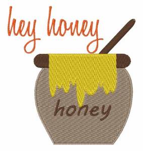 Picture of Hey Honey Machine Embroidery Design