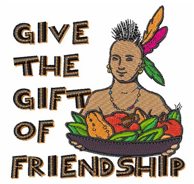 Gift Of Friendship Machine Embroidery Design