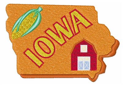 Iowa Machine Embroidery Design