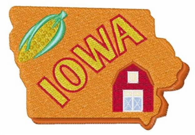 Picture of Iowa Machine Embroidery Design