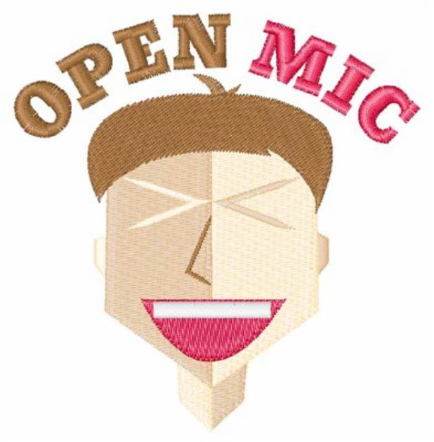 Picture of Open Mic Machine Embroidery Design