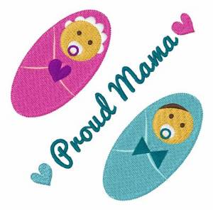 Picture of Proud Mama Machine Embroidery Design
