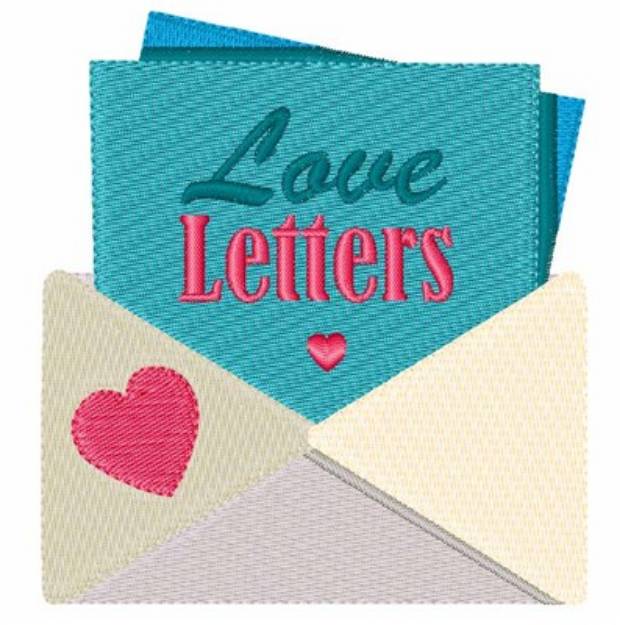 Picture of Love Letters Machine Embroidery Design